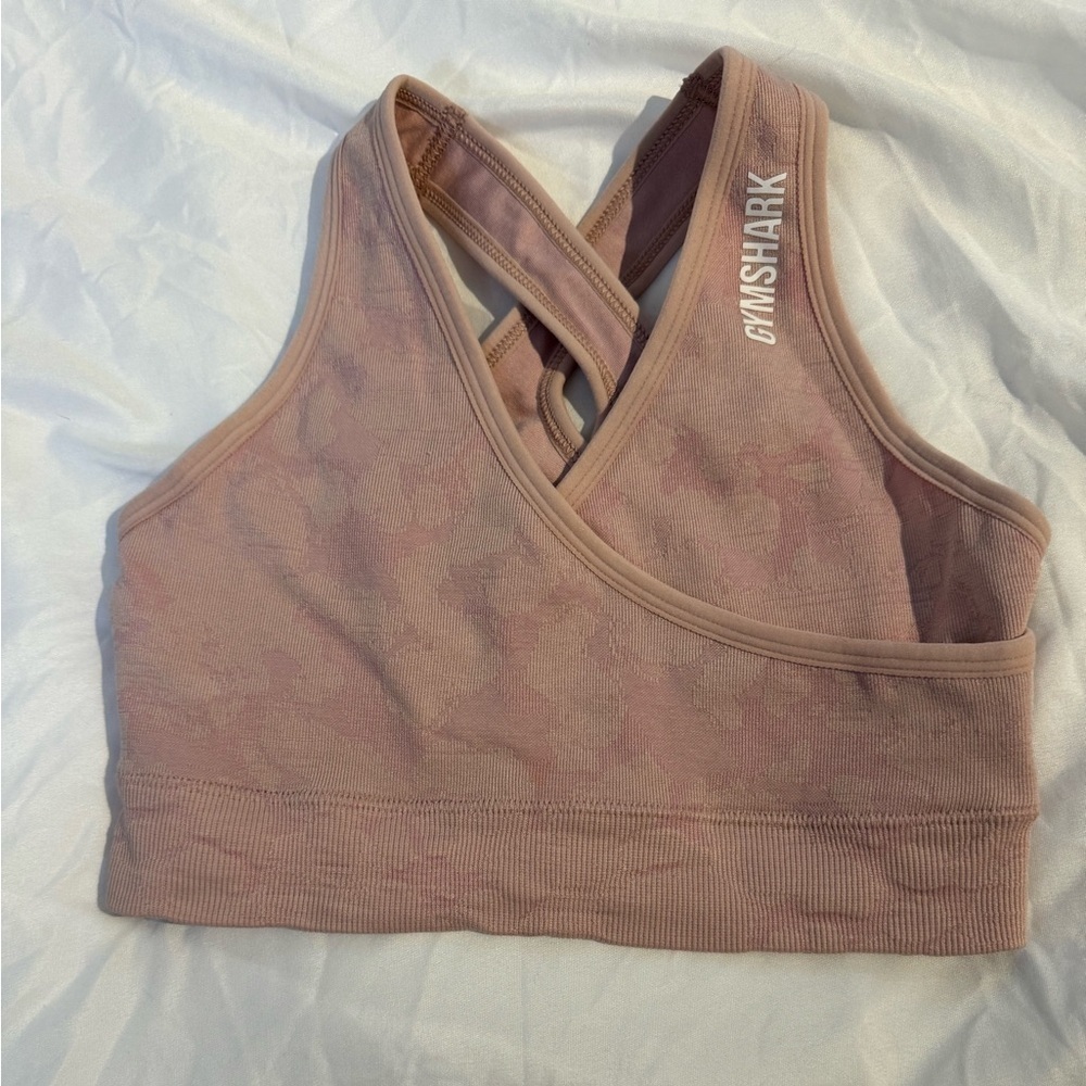 Gymshark Adapt Bra Pink Camo Size XS